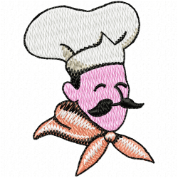 Chef Embroidery Design 10